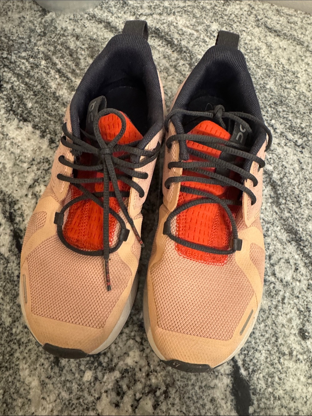 On Cloud Running Kids Sneakers 4Y Peach/Terracotta
